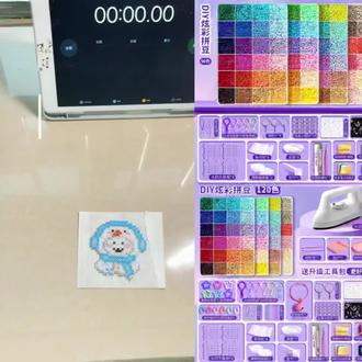 拼豆无孔邪修篇!#拼豆#拼豆图纸#拼豆日记#教程。