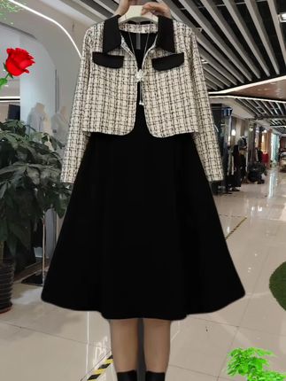新款时尚洋气小香外套两件套#穿出自信穿出美丽 #减龄显瘦穿搭 #每天穿搭分享 #女装穿搭 #洋气减龄穿搭