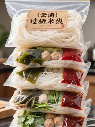 强烈安利这款云南过桥米线,好吃到尖叫!妥妥的地地道道的云南风味,再也不用去外面吃了!有粉还配的有酱汁麻麻辣辣特别好吃!米线都是采用当地的鲜米线制作而成,料也给的特别足,开水煮个三分钟,加入自带的料包就可以开吃了:还可以再加点自己爱吃的肉菜更绝!软糯丝滑的米线配麻辣鲜香的汤汁,这个口感就是正宗的云南风味!早餐宵夜饿了来上一碗太过瘾了,全家都爱吃!#米线#过桥米线#云南过桥米线#速食美食 #好吃的米线推荐