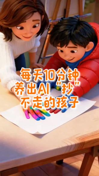 AI什么都知道,可它不知道妈妈几点回家、什么时候会抱我😔
别让孩子抱着音箱问“妈妈在哪”——每天10分钟,手指蘸颜料按个手印,AI学一辈子也画不出这温度。
20年后,孩子最值钱的本事,都是屏幕给不了的。
#科学育儿#家庭教育#亲子教育#未来不被替代的能力#幼年时光机