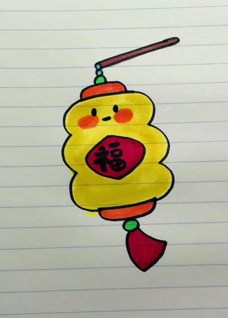 #每天分享科普知识 #谁还没个隐藏技能 #灯笼#新年主题画#新年来啦 新年快到了,快画灯笼吧!