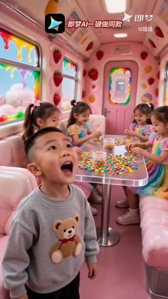 糖果🍬列车 #即梦AI#AI分身戏精大赛#我的AI分身杀疯了#Seedance2