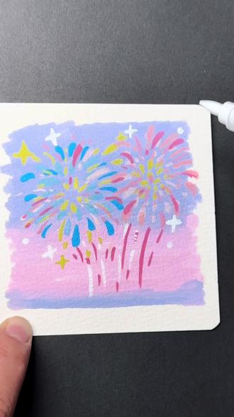 一看就会画的烟花
点点点就可以啦#丙烯马克笔 #烟花 #绘画教程 #儿童画 #简笔画