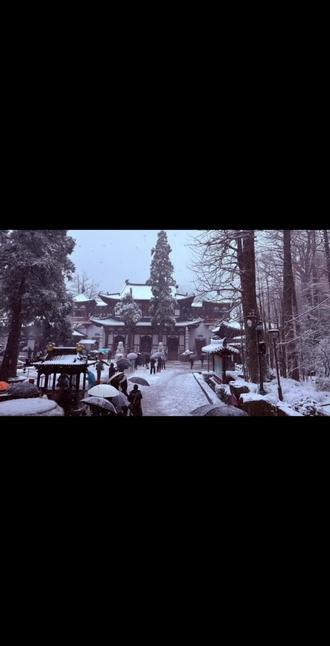 径山雪天下山体验~真的好棒~#径山 #径山寺 #径山雪景 #下山 #自然奇观