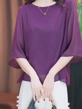 #谁穿谁好看 #质量嘎嘎好 #百搭不过时 #雪纺小衫 @DOU+小助手 @DOU+上热门 #雪纺衫