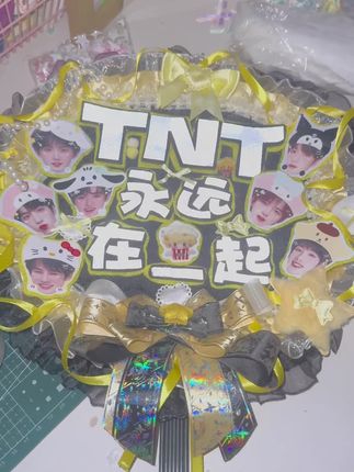 TNT永远在一起 【定制客单】#周边 #手工 #应援扇 #应援扇定制 #成品