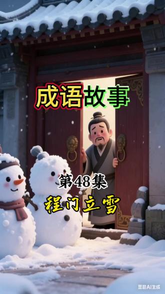 #上热门话题🔥🔥🔥 #创作灵感 @小艺.Celia阅读故事 会每天看一集育儿成语故事第48集 《程门立雪》 #成语故事#寓言故事 #儿童睡前小故事@抖加🔥上热门🔥热点宝🔥DOU上热门🔥
