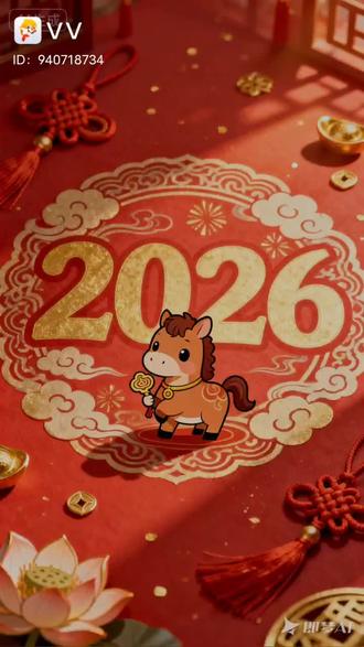 祝大家马年吉祥,万事如意#图片由即梦AI生成 #学唱歌也是一种快乐