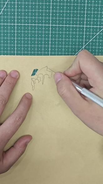 挑战用刻刀画三角洲,看看第几秒你能猜到我在画谁#三角洲行动#学生和艺术是我的全部