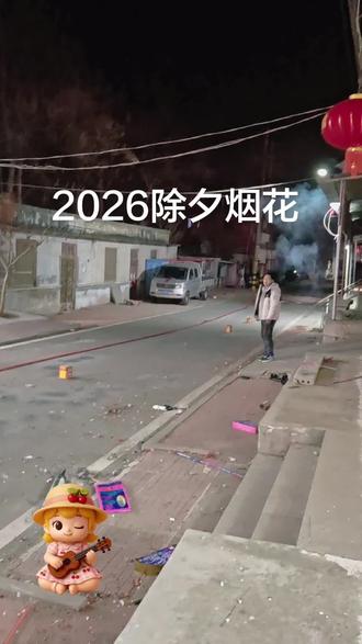 2026年的除夕之夜,烟花燃放实拍