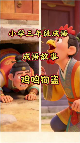 第81集成语故事《鸡鸣狗盗》教孩子 小本领也有大用处#儿童成语 #小学成语 #亲子教育 #语文启蒙