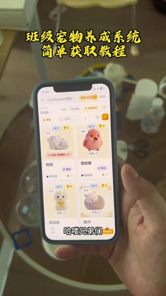《磊磊落落》班级宠物养成系统简单获取教程#班级宠物 #班级宠物