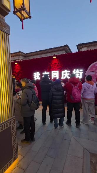 颐和园东宫门外同庆街赏灯#灯会 #民俗文化展示