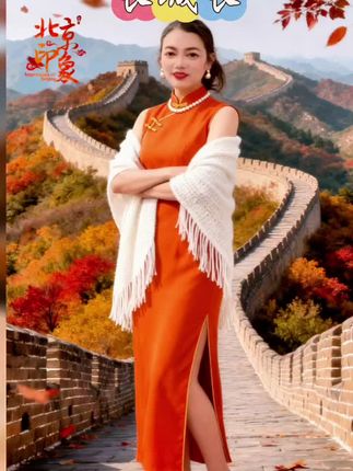 唯美的画面,美美的特效,长城长,这首歌真好听,都说长城那也是故乡,你知道长城有多长#