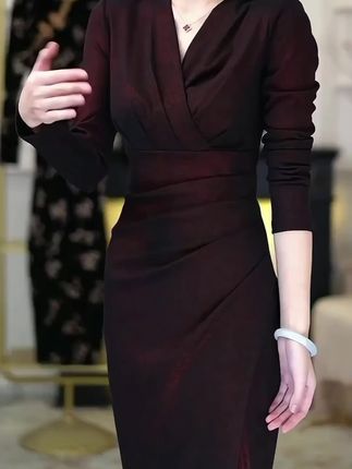 新中式复古改良旗袍连衣裙2025春秋新款优雅修身显瘦中长款包臀裙#时尚连衣裙#气质旗袍#洋气连衣裙#显瘦包臀裙#百搭连衣裙