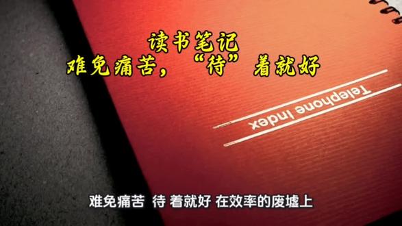 读书笔记,难免痛苦,待着就好