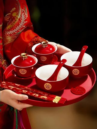 #敬茶改口仪式 ##婚庆用品 ##陪嫁用品 #中式风格 #结婚习俗