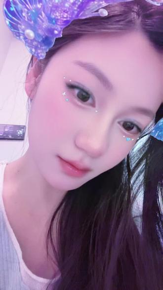 热巴人鱼姬特效#人鱼妆容 #蝴蝶妆容 #好仙的特效 #抖音特效 #自恋一下