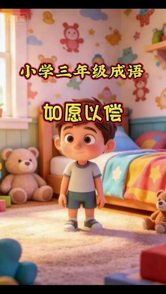 《如愿以偿》 一分钟学会一个成语📚《如愿以偿》
故事+意思+近义词+反义词,孩子一看就懂
小学语文必学成语,家长收藏起来
#小学语文 #成语故事 #小学成语 #育儿
