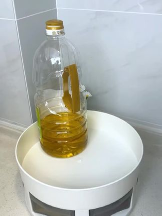 大容量双层旋转调料架,新品来袭,轻松收纳调料,厨房空间不再拥挤!#厨房好帮手 #厨房收纳 #调料架 #调料架厨房置物架