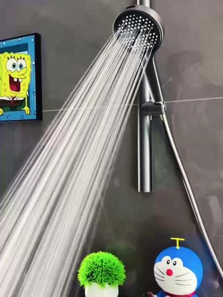 增压淋浴花洒多功能喷枪家用洗澡淋雨加压沐浴软管手持莲蓬#花洒
