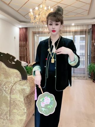 #丝绒外套国风 #双面双穿外套 #不一样的穿搭穿出不一样的你