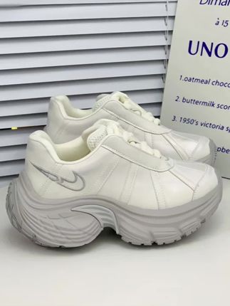 网红款鞋子2025炸街老爹鞋女款秋季时尚休闲运动厚底增鞋高阔腿裤#