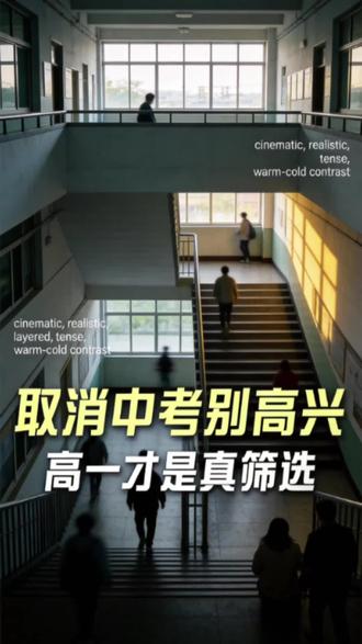 取消中考,100%上普高?别急着欢呼,筛选只是挪到了高一!
#浙江一地取消中考选拔 #中考 #教育 #普高