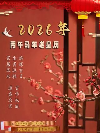 2026年新款老式手撕黄历挂历传统通胜黄道吉日老黄历正版老黄历#挂历#传统文化 #上热门 #历史
