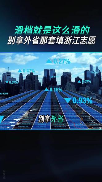 志愿填报一定要知道的事! #浙江 #浙江高考 #平行志愿 #滑档 #退档
