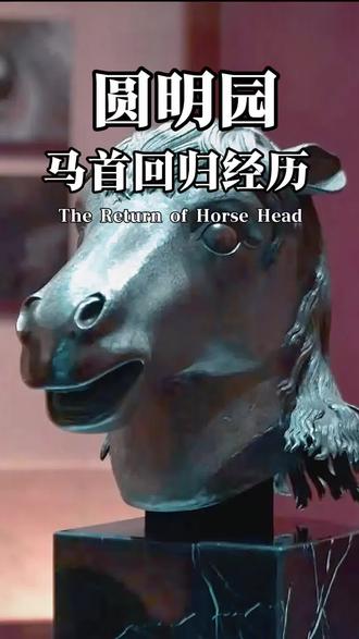 圆明园十二兽首-马首的传奇经历#亲子游玩好去处 #圆明园 #青年创作者扶持计划 #国宝回家