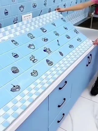 灶台防污贴膜自粘贴纸厨房防油耐高温加厚铝箔墙壁纸橱柜墙纸防潮#厨房防油贴纸#厨房防油贴纸耐高温 #厨房防油贴纸防火耐高温墙贴 #好东西一起分享