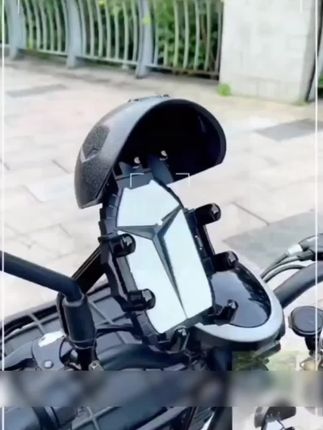 骑行手机支架摩托车自行车调节防震小头盔防水遮阳导航稳固支架