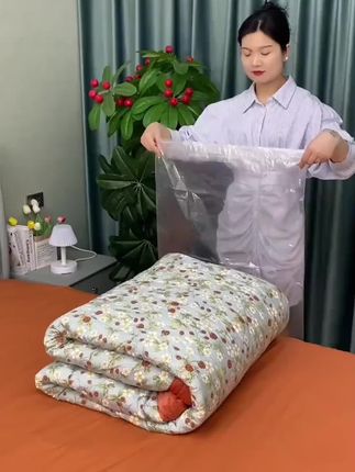 透明束口收纳袋穿绳棉被羽绒服防尘打包袋换季搬家收纳袋 ,#初中生 #小升初 #作文 #阅读理解 #作文素材