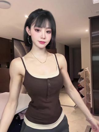 人人都需要穿内衣,人人都需要一件柔软亲肤的内衣,给包姐选的这一件背心,看着有点像小外搭,但满足了内衣的所有属性,可以是私服也可以是吊带,可以健身外穿,也可以当内搭穿,有承托的同时也不压胸,是一件真实的假两件,扣子也可以自由穿脱 非常有特色#舒适面料 #御姐风穿搭 #ootd穿搭#美背#好物分享