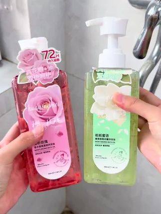 花倾美花瓣香氛沐浴露,泡沫绵密不假滑,持久留香沐浴露#沐浴露 #沐浴露推荐