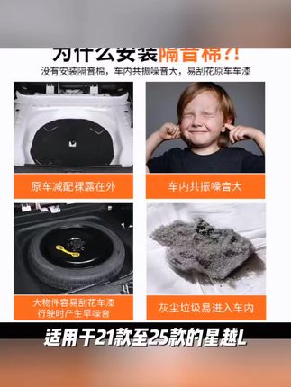 适用于星越L星瑞21-25款专用后备箱隔音棉隔热垫实用原车减配产品#豆粕今日最新价格 #丝瓜种子催芽 #夜蛾诱捕笼 #蓝莓膨果叶面肥