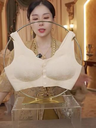 黛伊婕中国风浮雕提花文胸便携式前开扣聚拢无痕内衣#内衣 #内衣推荐 #文胸 #文胸上新 #文胸穿搭