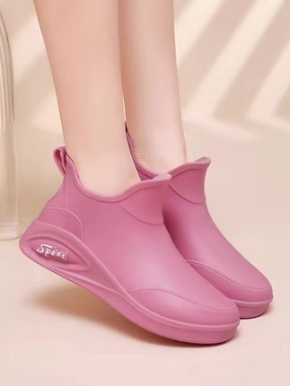 夏季雨鞋女式短筒雨靴外穿防水甜美纯色胶鞋厨房防滑洗车工作耐磨#好鞋推荐 #夏季雨鞋 #短筒雨靴 #爆款热卖中 @巨量千川 @小店随心推