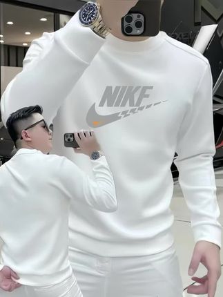 秋冬新款休闲卫衣男士长袖印花圆领潮流套头时尚百搭上衣