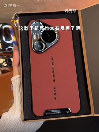 适用华为Pura80Pro手机壳,新款素皮镜头全包,防摔80保护套高档时尚+