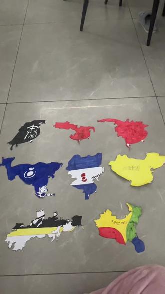 这是我儿子画的各个朝代的手绘地图,说自己要当抖音手绘地图小博主#地图 #历史 #手绘地图