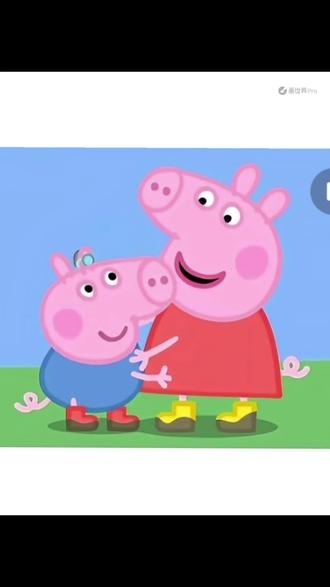 佩奇:别怕,姐姐一直都在#同人#小猪佩奇#画画#拟人#乔治助听器