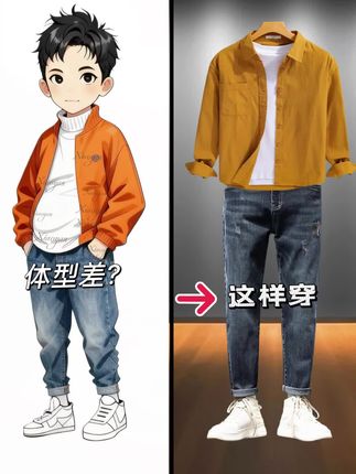 #牛仔裤 #男士牛仔裤 #ootd穿搭 #秋冬穿搭 #男生穿搭