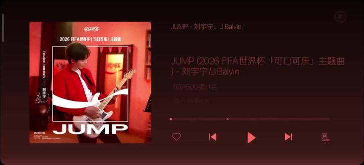 #2026FIFA世界杯可口可乐主题曲(Jump)
#刘宇宁可口可乐品牌代言人
#刘宇宁
酷狗音乐上榜指数Top1🎉
还有各种各样的乐器
歌曲里含有热血的力量