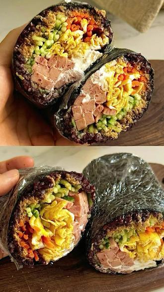 减脂期必吃的饭团做法,简单易做!超好吃#低卡减脂餐#几乎没有热量#吃瘦不饿瘦 #美食教程#低卡低脂餐 @抖音小助手 @DOU+小助手
