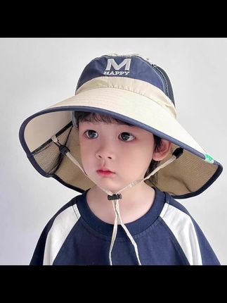 郝邵文推荐 儿童披肩速干遮阳帽夏男大童户外登山网眼透气太阳帽女童渔夫#儿童遮阳帽 #女童渔夫帽 #小孩遮阳帽 #登山帽 #儿童登山帽