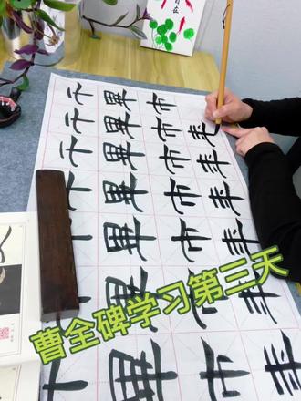 曹全碑学习第三天
学习剪视频有点费时间
加油加油👏🏻
#一起学书法一起进步 #学毛笔之路