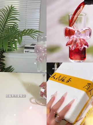 轻奢香槟杯高颜值玻璃杯创意小众鸡尾酒杯高脚酒杯红酒杯果汁杯子#高脚玻璃杯 #轻奢玻璃杯 #高颜值酒杯 #美观实用 #每日分享