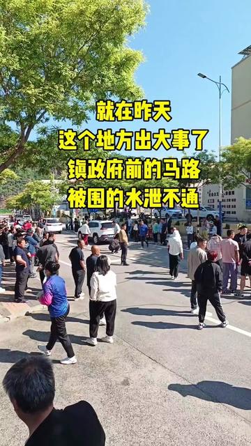 就在昨天这个地方发生大事了,镇政府门前的马路被围的水泄不通#记录真实生活 #水泄不通#感谢抖音我要上热门 @抖音创作者大会 @抖音媒体内容优推官 @抖音来客官方助推官